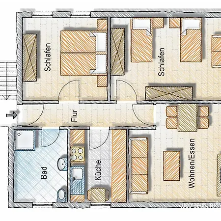 Apartmán Zum Gerdautal